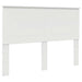 Cadru de pat cu headboard Alb 150 x 200 cm Lemn de pin masiv - WALTI WALTI