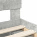 Cadru de pat Gri Concret 150 x 200 cm Lemn de pin masiv - WALTI WALTI