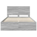 Cadru de pat Gri Sonoma 150 x 200 cm Lemn de pin masiv - WALTI WALTI