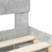 Cadru de pat cu headboard Beton 140 x 190 cm Lemn de pin masiv - WALTI WALTI