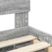 Cadru de pat Gri Sonoma 140 x 190 cm Lemn de pin masiv - WALTI WALTI