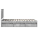 Cadru de pat cu headboard Beton 120 x 190 cm Lemn de pin masiv - WALTI WALTI