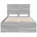 Cadru de pat Gri Sonoma 120 x 190 cm Lemn de pin masiv - WALTI WALTI