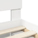 Cadru de pat cu headboard Alb 120 x 200 cm Lemn de pin masiv - WALTI WALTI