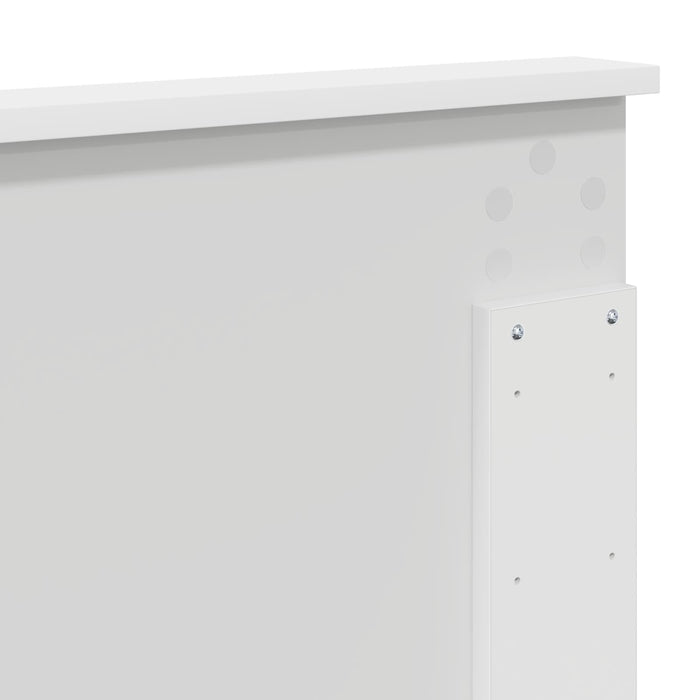 Cadru de pat cu headboard Alb 120 x 200 cm Lemn de pin masiv - WALTI WALTI