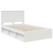 Cadru de pat cu headboard Alb 120 x 200 cm Lemn de pin masiv - WALTI WALTI