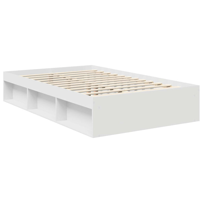 Cadru de pat cu headboard Alb 120 x 200 cm Lemn de pin masiv - WALTI WALTI