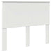 Cadru de pat cu headboard Alb 120 x 200 cm Lemn de pin masiv - WALTI WALTI