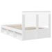 Cadru de pat cu headboard Alb 120 x 200 cm Lemn de pin masiv - WALTI WALTI