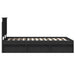 Cadru de pat cu headboard Negru 120 x 200 cm Lemn de pin masiv - WALTI WALTI