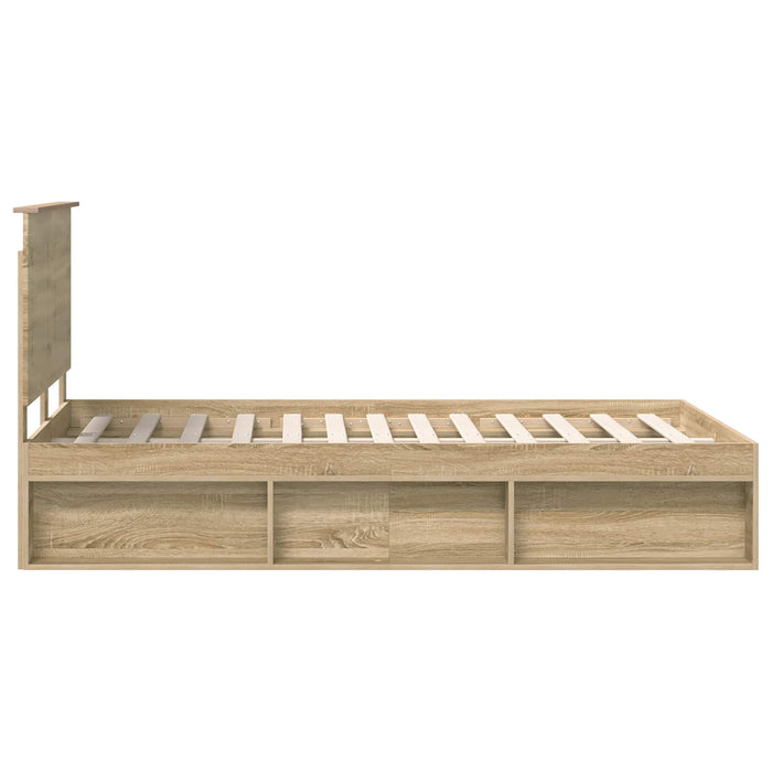 Cadru de pat cu headboard Sonoma 120 x 200 cm Lemn de pin masiv - WALTI WALTI