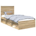 Cadru de pat cu headboard Sonoma 100 x 200 cm Lemn de pin masiv - WALTI WALTI