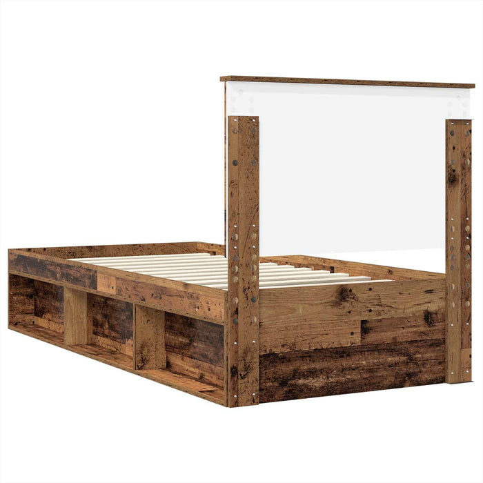 Cadru de pat Lemn vechi 100 x 200 cm Lemn de pin masiv - WALTI WALTI