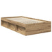 Cadru de pat Stejar artizanal 100 x 200 cm Lemn de pin masiv - WALTI WALTI
