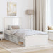 Cadru de pat cu headboard Alb 90 x 190 cm Lemn de pin masiv - WALTI WALTI