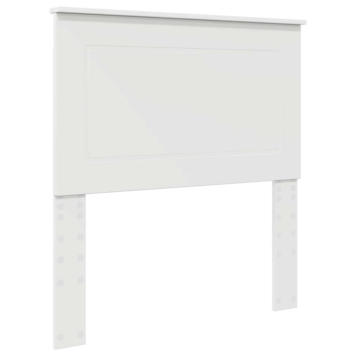Cadru de pat cu headboard Alb 90 x 190 cm Lemn de pin masiv - WALTI WALTI