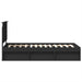 Cadru de pat cu headboard Negru 90 x 200 cm Lemn de pin masiv - WALTI WALTI