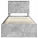 Cadru de pat cu headboard Beton 90 x 200 cm Lemn de pin masiv - WALTI WALTI