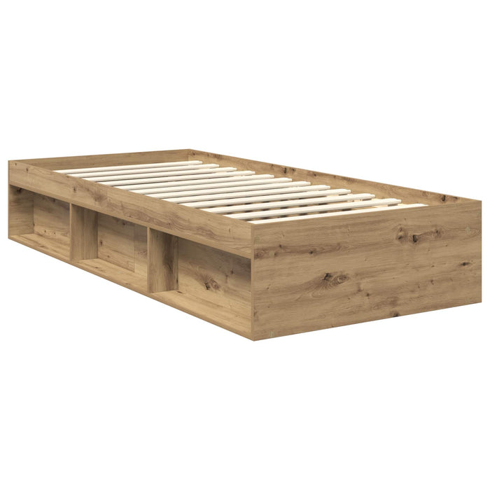 Cadru de pat Stejar artizanal 90 x 200 cm Lemn de pin masiv - WALTI WALTI