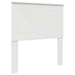 Cadru de pat cu headboard Alb 75 x 190 cm Lemn de pin masiv - WALTI WALTI