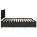 Cadru de pat cu sertar Negru 200 x 200 cm Lemn Ingineresc - WALTI WALTI