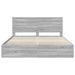 Cadru de pat cu sertar Gri Sonoma 200 x 200 cm Lemn Ingineresc - WALTI WALTI