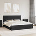 Cadru de pat cu sertar Negru 180 x 200 cm Lemn Ingineresc - WALTI WALTI