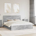 Cadru de pat Gri din beton 180 x 200 cm Lemn Ingineresc - WALTI WALTI