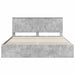 Cadru de pat Gri din beton 180 x 200 cm Lemn Ingineresc - WALTI WALTI