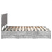 Cadru de pat Gri din beton 180 x 200 cm Lemn Ingineresc - WALTI WALTI