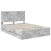 Cadru de pat Gri din beton 150 x 200 cm Lemn Ingineresc - WALTI WALTI