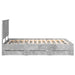 Cadru de pat Gri din beton 150 x 200 cm Lemn Ingineresc - WALTI WALTI