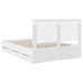 Cadru de pat cu sertar Alb 140 x 190 cm Lemn Ingineresc - WALTI WALTI