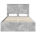 Cadru de pat Gri din beton 135 x 190 cm Lemn Ingineresc - WALTI WALTI