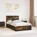 Cadru de pat Stejar fumuriu 135 x 190 cm Lemn Ingineresc - WALTI WALTI