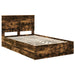 Cadru de pat Stejar fumuriu 135 x 190 cm Lemn Ingineresc - WALTI WALTI