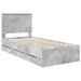Cadru de pat Gri din beton 90 x 190 cm Lemn Ingineresc - WALTI WALTI