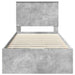 Cadru de pat Gri din beton 90 x 190 cm Lemn Ingineresc - WALTI WALTI