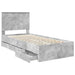 Cadru de pat Gri din beton 90 x 200 cm Lemn Ingineresc - WALTI WALTI