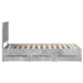 Cadru de pat Gri din beton 90 x 200 cm Lemn Ingineresc - WALTI WALTI