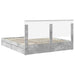 Cadru de pat cu sertar Gri din beton 200 x 200 cm Lemn compozit - WALTI WALTI