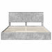 Cadru de pat cu sertar Gri din beton 200 x 200 cm Lemn compozit - WALTI WALTI