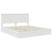 Pat cu storage cu headboard Alb 180 x 200 cm Lemn compozit - WALTI WALTI
