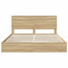 Pat cu storage Stejar Sonoma 180 x 200 cm Lemn compozit - WALTI WALTI