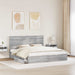 Cadru de pat cu sertar Gri Sonoma 180 x 200 cm Lemn compozit - WALTI WALTI