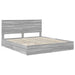 Cadru de pat cu sertar Gri Sonoma 180 x 200 cm Lemn compozit - WALTI WALTI