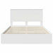 Pat cu storage cu headboard Alb 160 x 200 cm Lemn compozit - WALTI WALTI