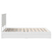 Pat cu storage cu headboard Alb 160 x 200 cm Lemn compozit - WALTI WALTI