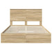 Pat cu storage Stejar Sonoma 160 x 200 cm Lemn compozit - WALTI WALTI