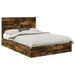 Pat cu storage Stejar fumuriu 160 x 200 cm Lemn compozit - WALTI WALTI